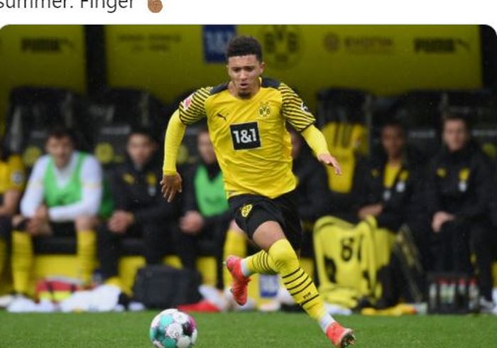 Penyerang Borussia Dortmund, Jadon Sancho.