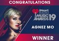 Agnez Mo Sukses Raih Penghargaan dalam iHeart Radio Music Awards 2019