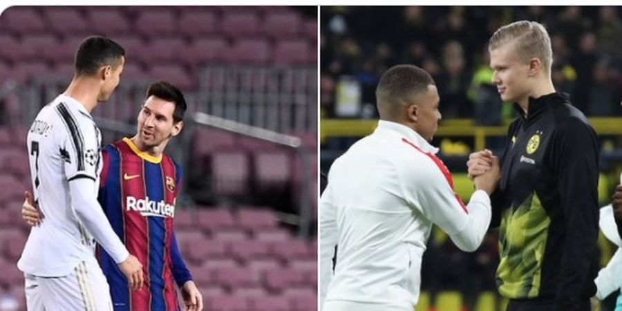 Emang Gampang Saingi Ronaldo dan Messi? Haaland dan Mbappe Harus Penuhi Syarat Gila Ini