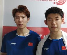 Video - Momen Sial Salah Satu Personel Duo Menara China di Korea Open 2019