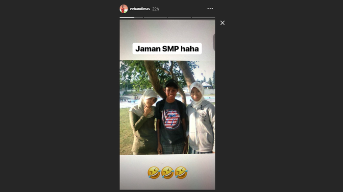 Potret Evan Dimas saat masih SMP