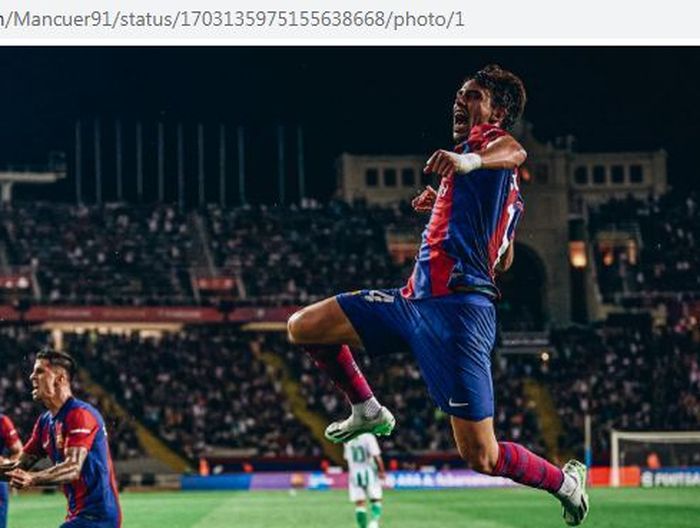 Dua punggawa anyar Barcelona, Joao Felix dan Joao Cancelo, kompak mencetak gol saat menekuk Real Betis 5-0 dalam lanjutan Liga Spanyol 2023-2024, Minggu (17/9/2023) dini hari WIB.
