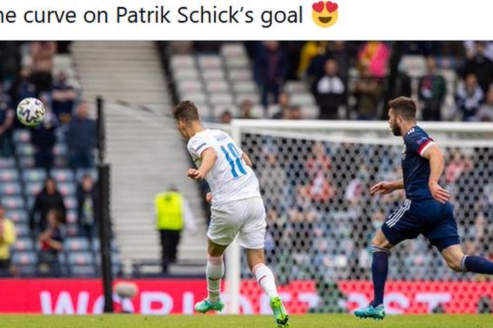 Cetak gol terjauh dalam sejarah EURO, striker timnas Republik Ceska, Patrik Schick, akui sudah merencanakan dari babak pertama.
