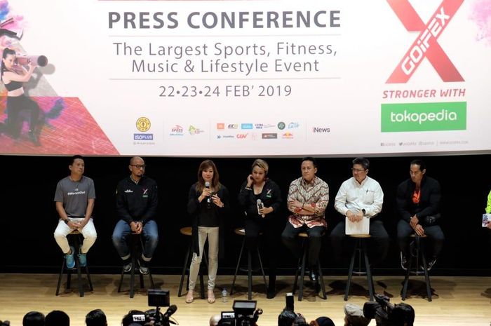 Konferensi pers GOIFEX 2019.