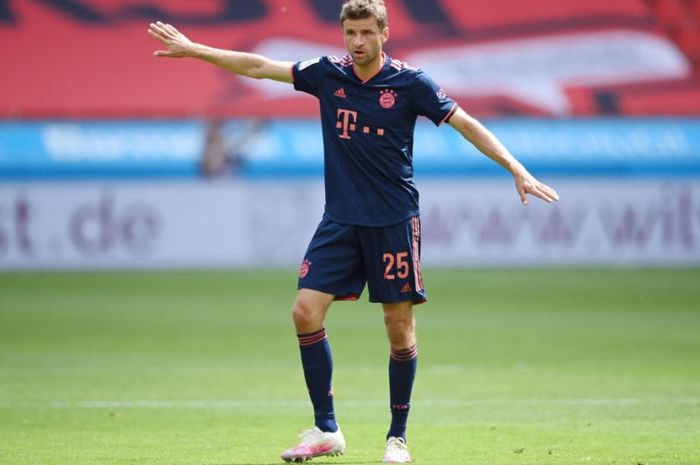 Thomas Mueller berhasil mencetak 20 assists untuk Bayern Muenchen di Bundesliga musim 2019-2020.
