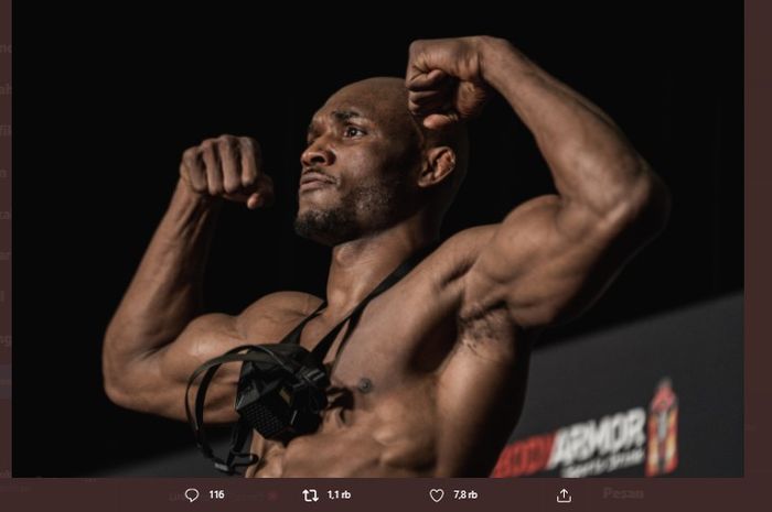 Eks juara UFC, Kamaru Usman benar-benar serius menantang Khamzat Chimaev.