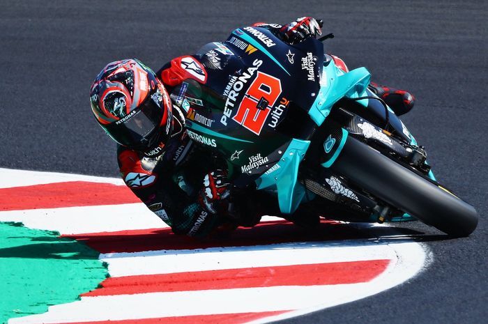 Bersaing dengan Maverick Vinales, Fabio Quartararo merasa puas jadi yang tercepat di hari pertama MotoGP San Marino 2020