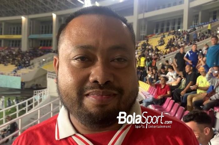Suporter nyentrik bernama, Katon, saat ditemui pada laga perebutan tempat ketiga Piala Dunia U-17 2023 di Stadion Manahan Solo, Jawa Tengah, Jumat (1/12/2023)