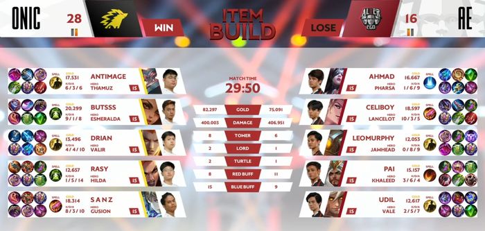 Game 2 ONIC Esports vs Alter Ego Esports