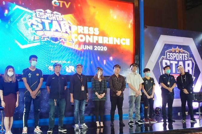 Acara konferensi pers &lsquo;eSports Star Indonesia&rsquo;  pada Jumat (19/6/2020).