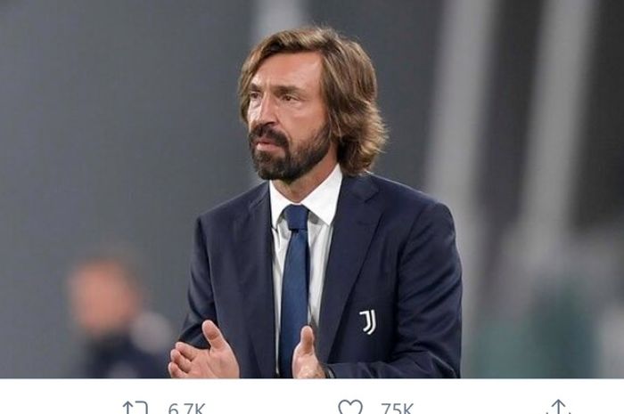 Pelatih Juventus, Andrea Pirlo.