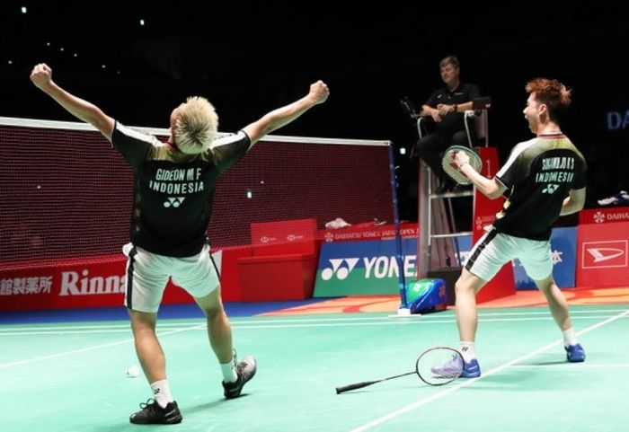 Marcus/Kevin memenangkan gelar juara Japan Open 2018