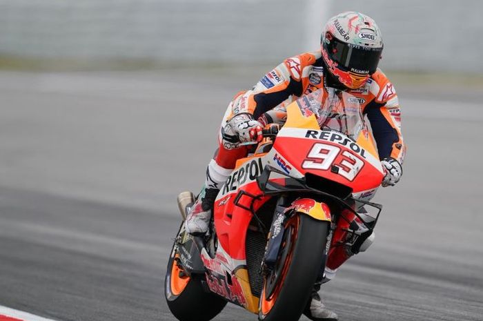 Marc Marquez di hari pertama MotoGP Catalunya