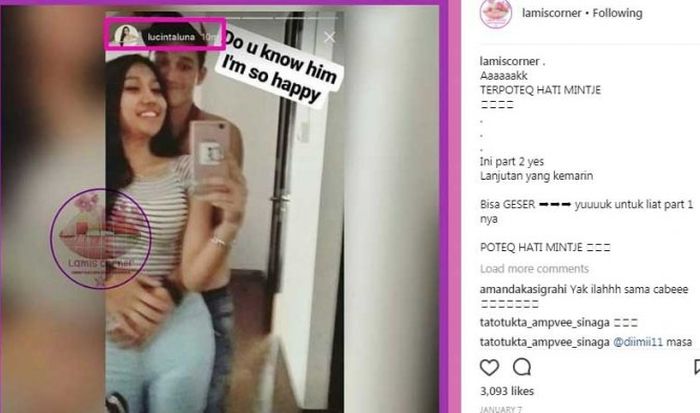 Video viral Mike Lewis kepergok bareng Lucinta Luna