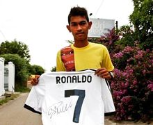 Jersey Cristiano Ronaldo Ditebus Rp 180 Juta, Ini Pesan Martunis kepada Pemenang