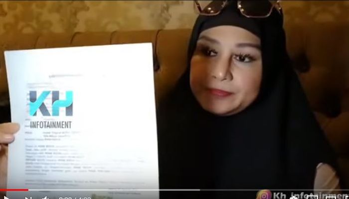 Vivi Paris perlihatkan surat perjanjian dengan Vicky Prasetyo