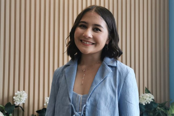 Prilly Latuconsina ditemui di kawasan Pondok Indah, Jakarta Selatan, Sabtu (18/3/2023).