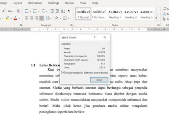 Perbedaan Jumlah Kata dan Jumlah Karakter, Jangan Sampai Salah!