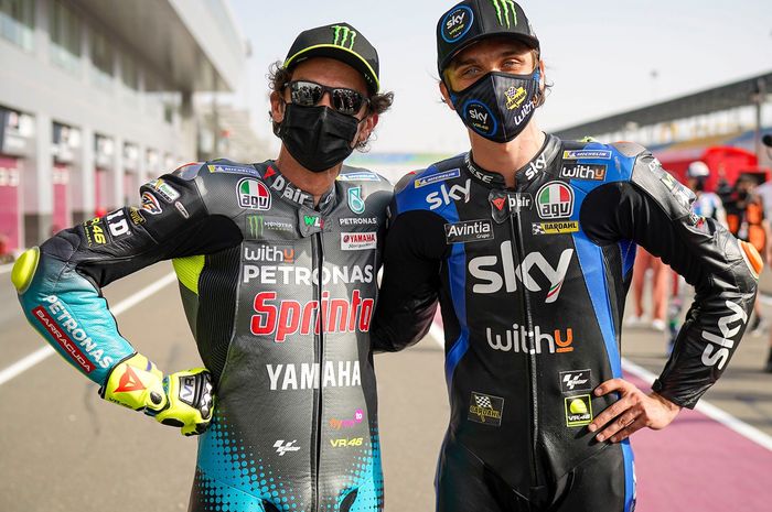 Luca Marini mengaku sempat lupa balapan bersama dengan sang kakak, Valentino Rossi di MotoGP Qatar 2021