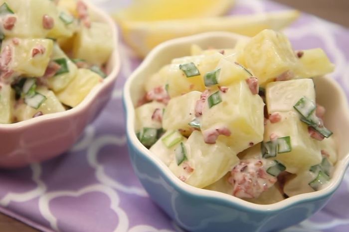 Bisa Jadi Pengganti Nasi, Buat Salad Kentang Keju untuk ...