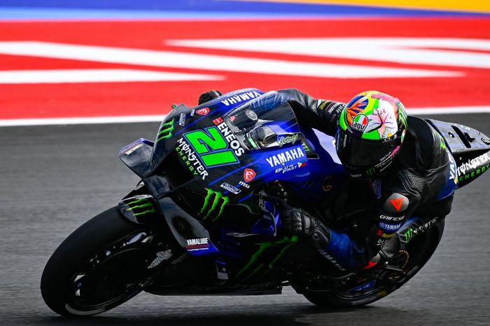 Pembalap MotoGP dari tim Monster Energy Yamaha, Franco Morbidelli.