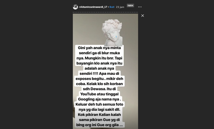 Nikita Mirzani kritik <a href='https://pontianak.tribunnews.com/tag/ifan-seventeen' title='Ifan Seventeen'>Ifan Seventeen</a> karena tak blur korban pengeroyokan di <a href='https://pontianak.tribunnews.com/tag/pontianak' title='Pontianak'>Pontianak</a>