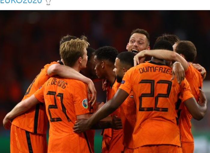 Timnas Belanda meraih kemenangan dalam pertandingan pertamanya di EURO 2020 dengan menaklukkan timnas Ukraina 3-2.
