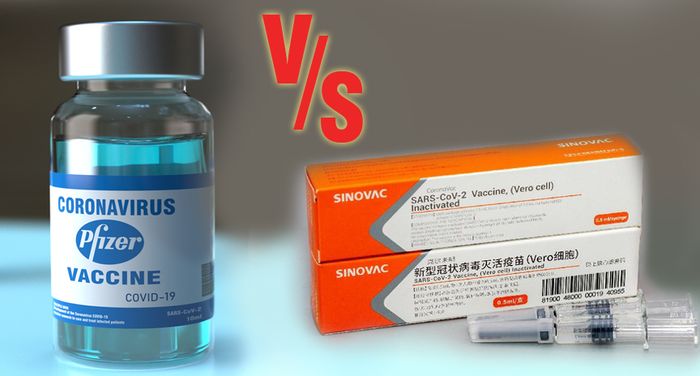 Vaksin Pfizer dan Sinovac