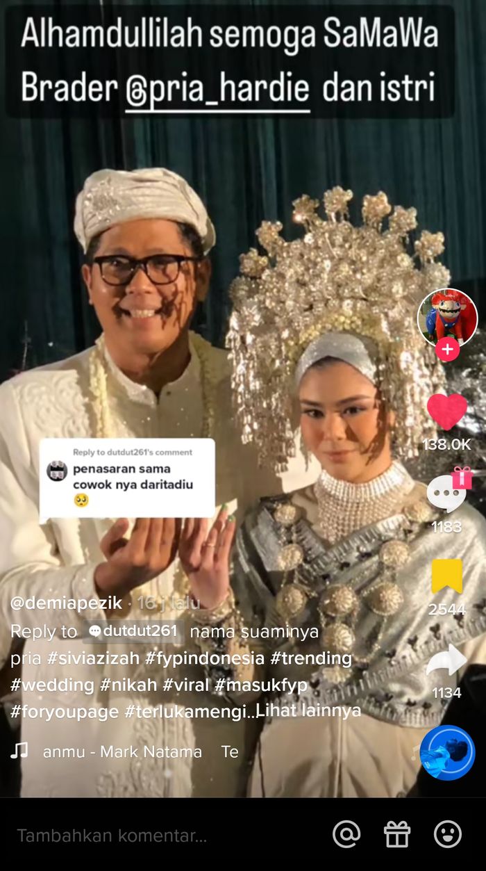 Sivia Azizah mantan girlgrup Blink menikah