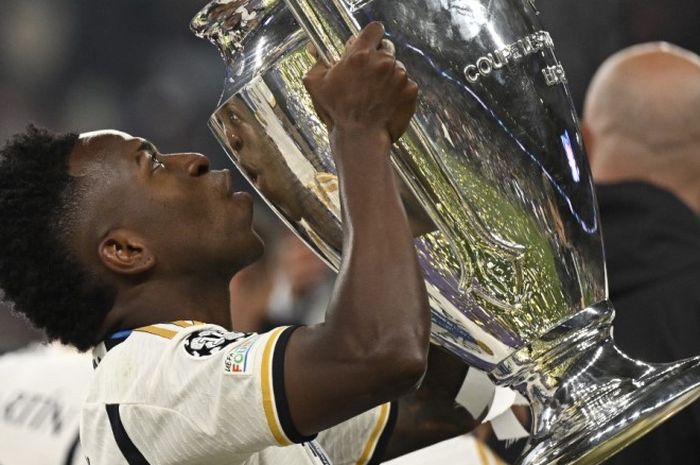 Vinicius Junior menjuarai Liga Champions 2023-2024 bersama Real Madrid.