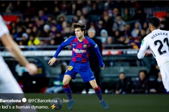 Laga Barcelona versus Granada di Camp Nou, Minggu (19/1/2020).