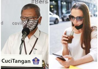 Juru Bicara Covid-19 Koar-Koar Minta Warga Pakai Masker dengan Benar, Presiden Jokowi Kepergok Menurunkan Masker ke Dagu Saat Diskusi Bersama Prabowo di Kalimantan