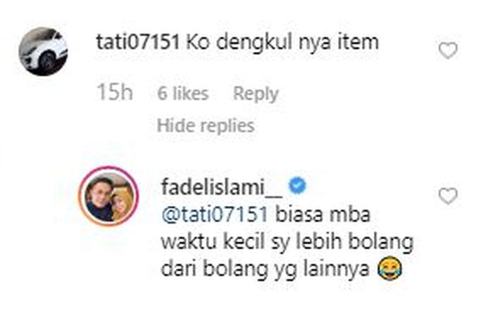 Cara Fadel Islami menanggapi netizen yang mengomentari penampilannya.