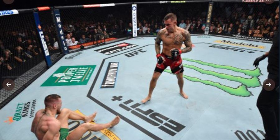 Gelar Bentrokan Ke-4 dengan Dustin Poirier, Conor McGregor Keok Tiga Menit Saja