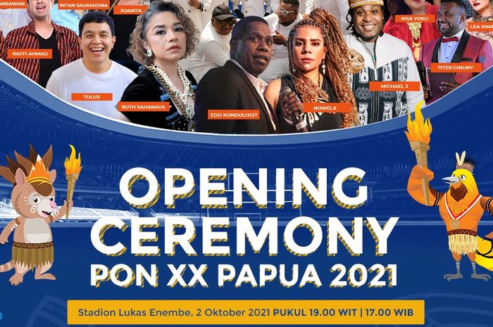 Poster Opening Ceremony PON XX Papua 2021