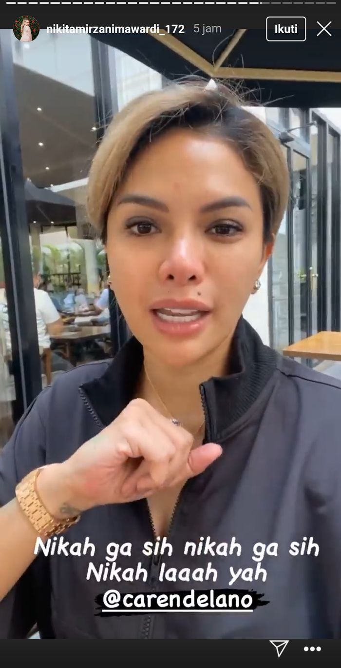Nikita Mirzani bocorkan tentang rencana pernikahannyaTangkap layar Instagram @nikitamirzanimwardi_172
