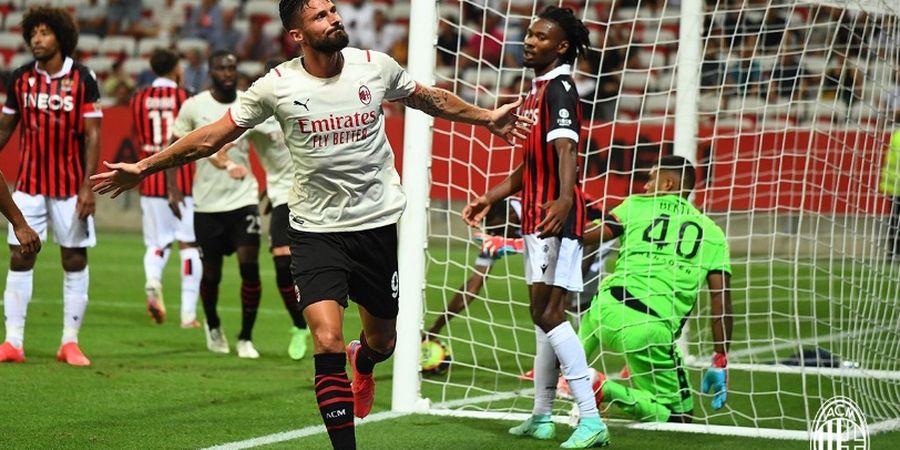Hasil Pramusim AC Milan - Olivier Giroud Debut Langsung Cetak Gol, Rossoneri Tertahan di Prancis