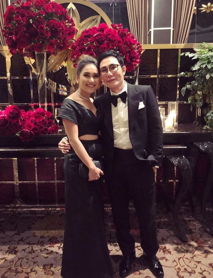 Penampilan Ayu Ting Ting saat hadiri ultah bos ANTV