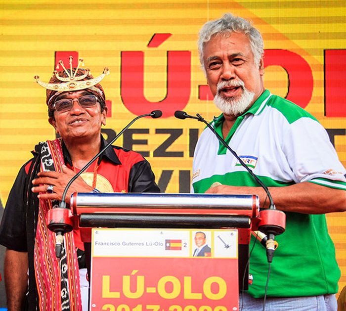 Francisco Gutteress dan Xanana Gusmao.
