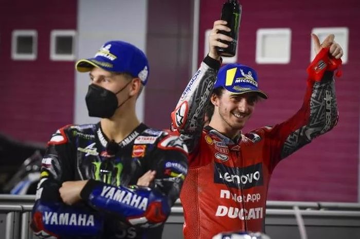 Pembalap Monster Energy Yamaha, Fabio Quartararo dan Francesco Bagnaia.