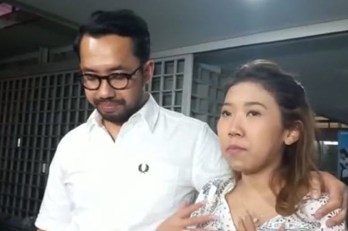 Kiky Saputri dan Muhammad Khairi saat ditemui di GBK Senayan, Minggu (20/2/2023).