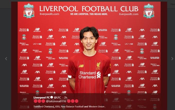 Takumi Minamino resmi jadi pemain Liverpool