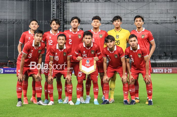 Skuad Timnas U-20 Indonesia besutan Shin Tae-yong.