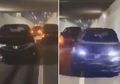 Bahayakan Pengguna Jalan Lain, Tiga Pengendara Mobil Iseng Bikin Video TikTok di Underpass Sleman