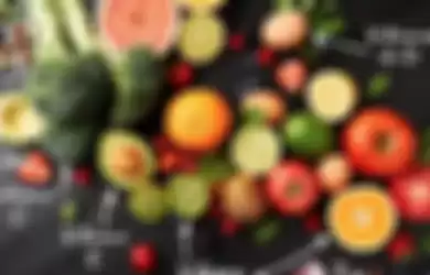 Ilustrasi buah dan sayuran