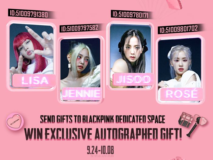 Kirimkan hadiah kolaboratif eksklusif dan pesan kepada member Blackpink