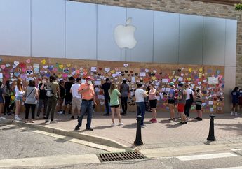 Beragam Dukungan untuk George Floyd di Papan Perlindungan Apple Store