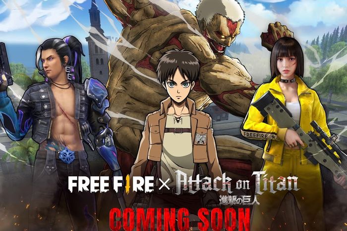 Free Fire X Attack on Titan collaboration.