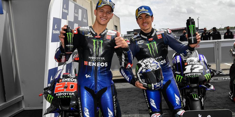 Nekat Ngebut di Trek Basah, Maverick Vinales Puji Kenekatan Fabio Quartararo