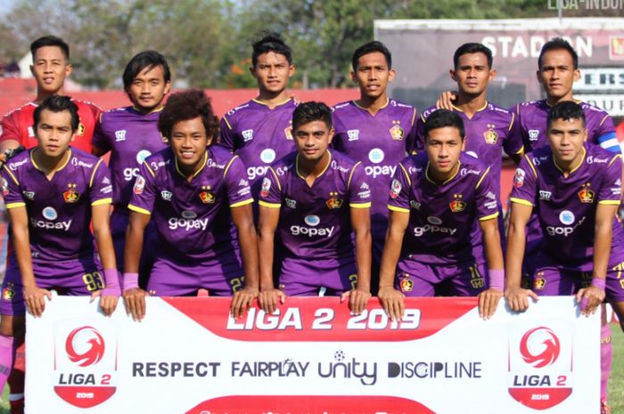 Skuad Persik Kediri saat berlaga di Liga 2 2019.